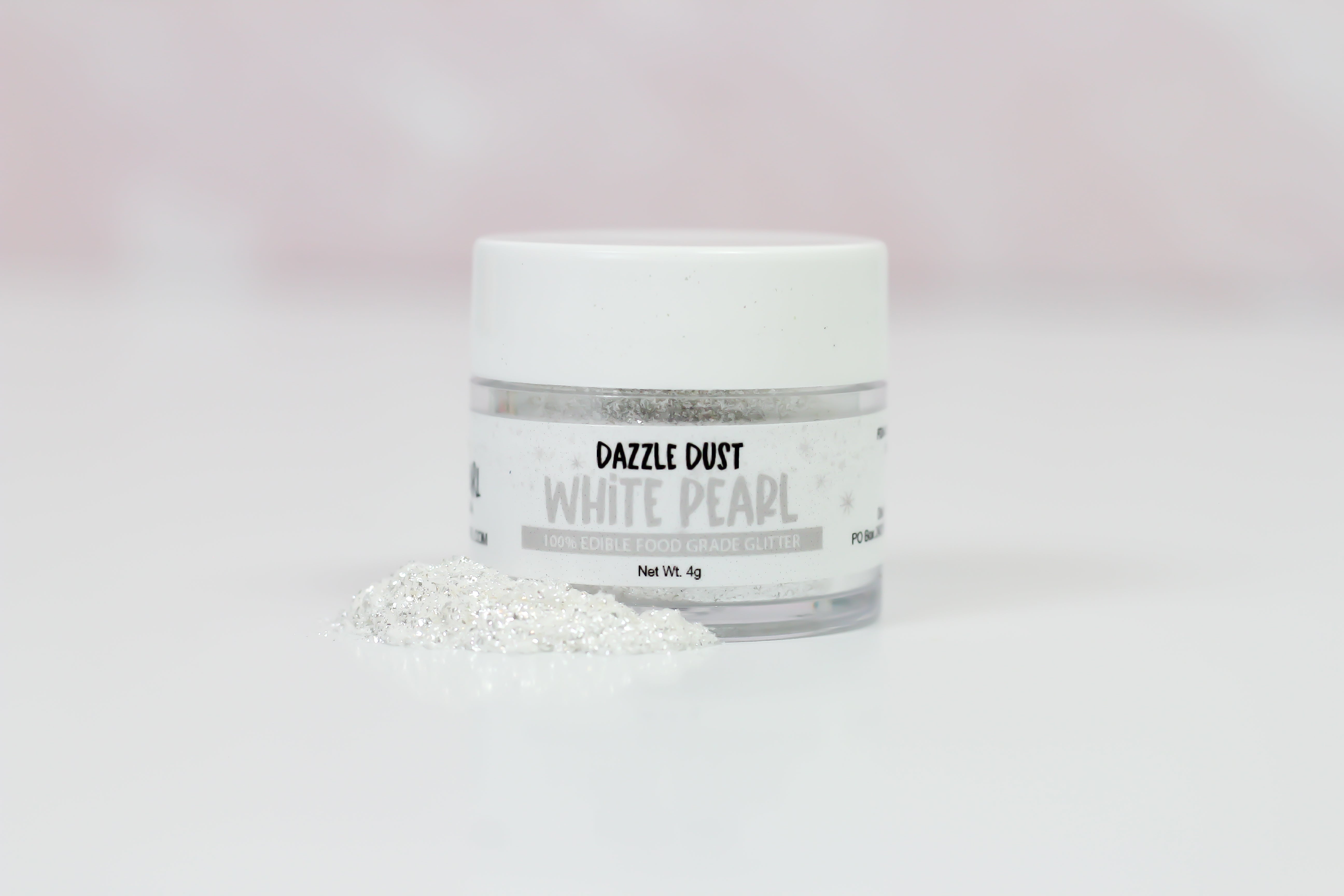 Pearl White Dazzle Dust - Edible Glitter – Shop Frosted Pearl